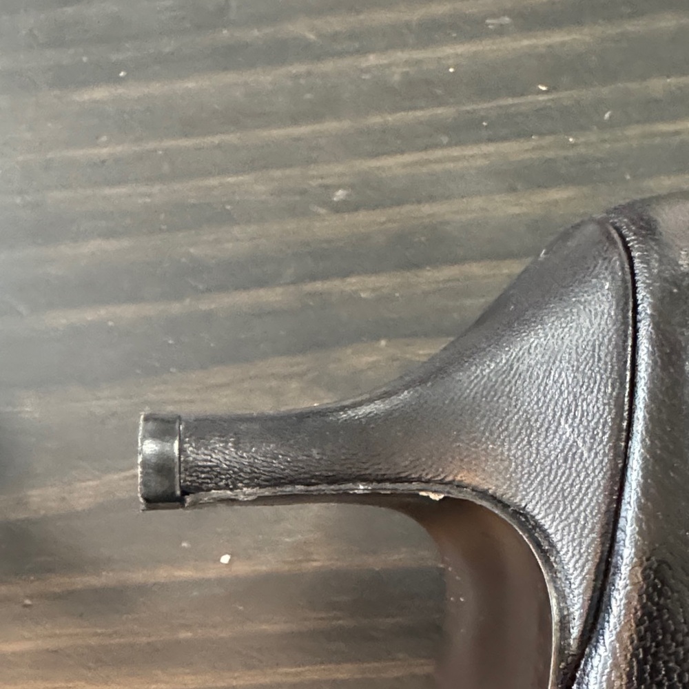 Luca Grossi Black Leather Heels - Picture 5 of 7